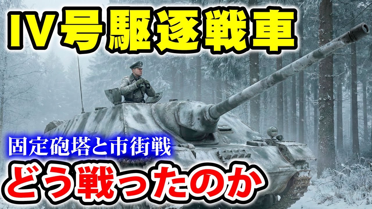 IV号駆逐戦車の攻勢 バルジの戦い 市街地戦でどう戦った？　戦車解説