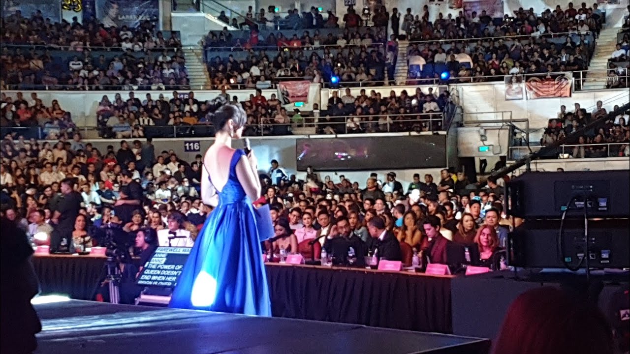 Anne Curtis BUMANAT ng AEGIS Song BB PILIPINAS 2019 CORONATION sa Araneta#binibiningpilipinas2019