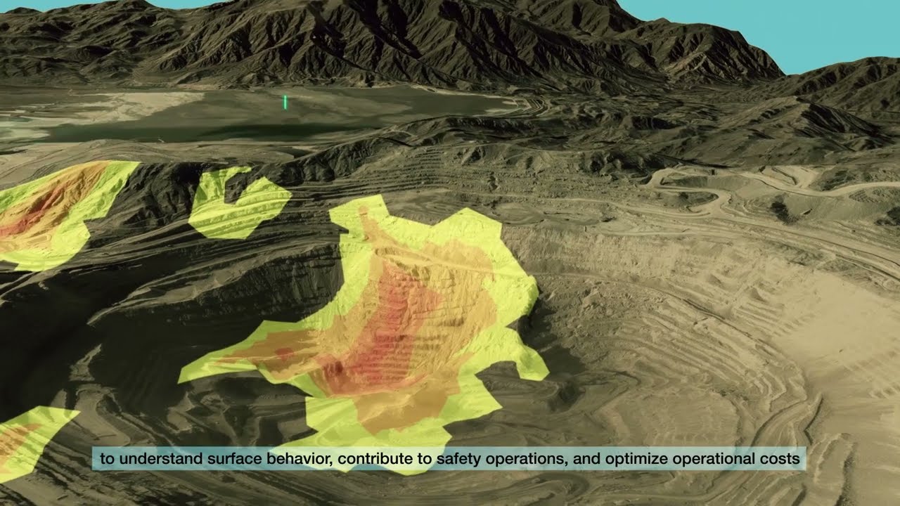 DARES TECHNOLOGY - Ground displacement measurements and maps based on InSAR satellite monitoring.