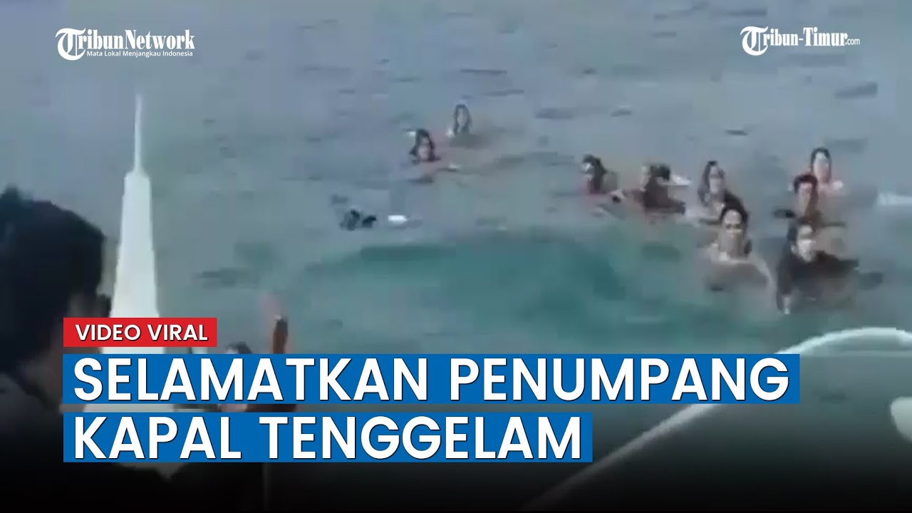 Detik-detik Aksi Heroik Nelayan Selamatkan Penumpang Kapal Tenggelam