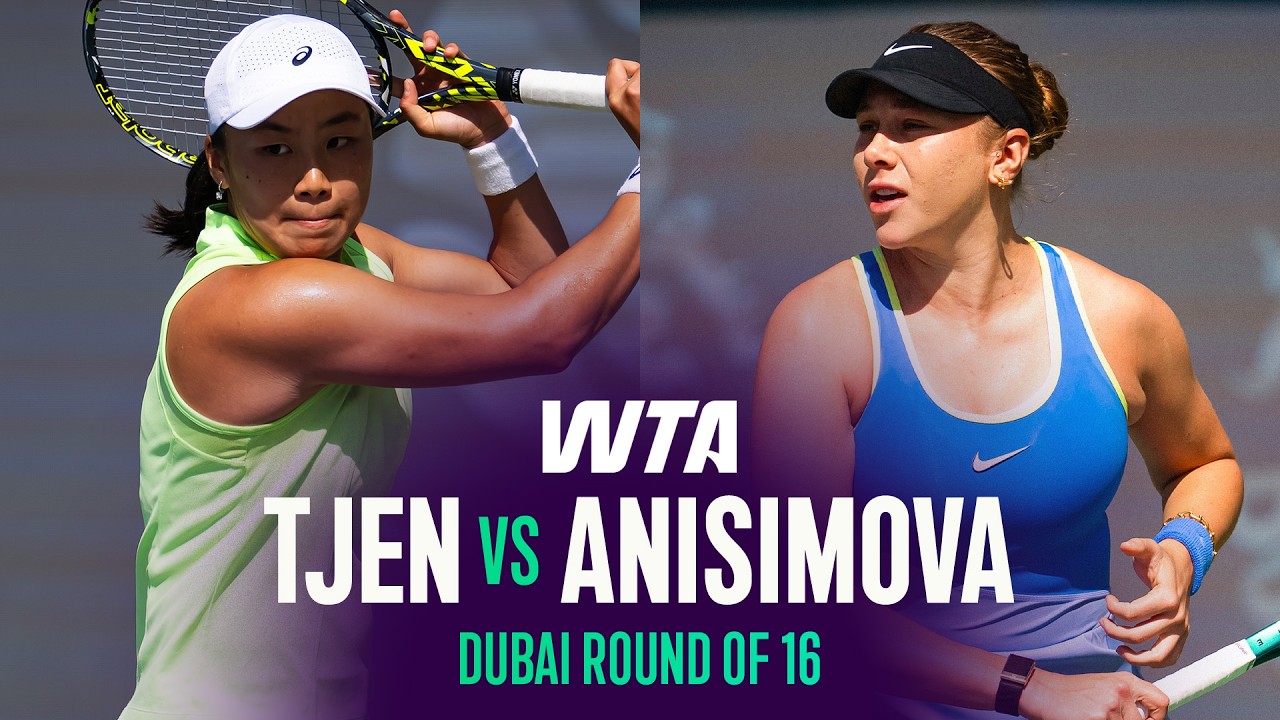 Janice Tjen vs. Amanda Anisimova | 2026 Dubai Round of 16 | WTA Match Highlights