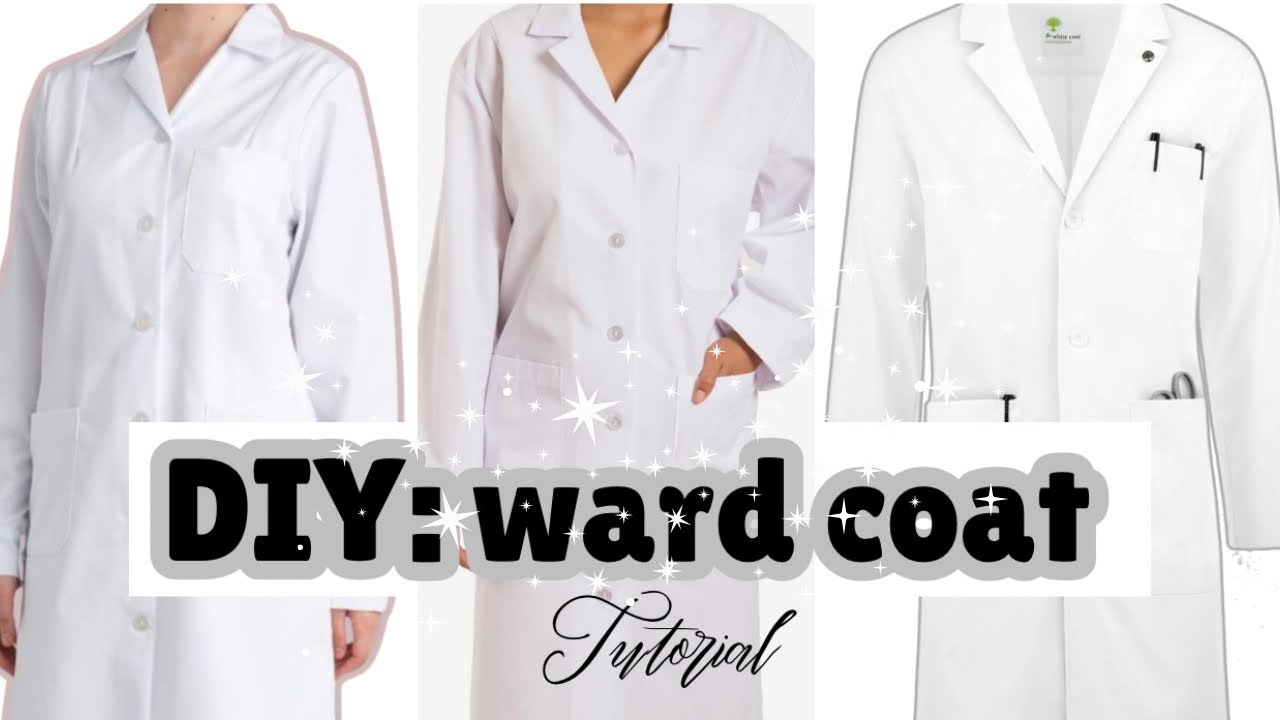 How to cut and SEW a LABCOAT/WARDCOAT.#diy labcoat tutorial .