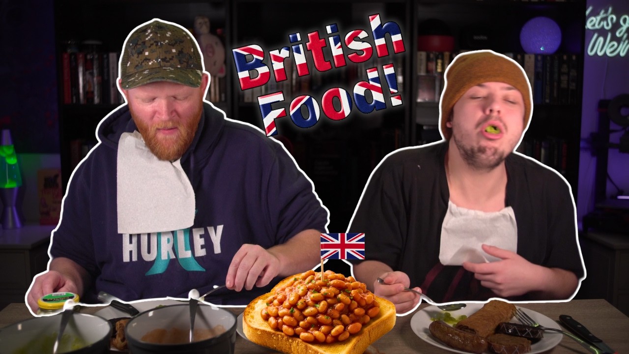 We Tried REAL British Food! | Haggis, Black Pudding, Beans On Toast & MORE!