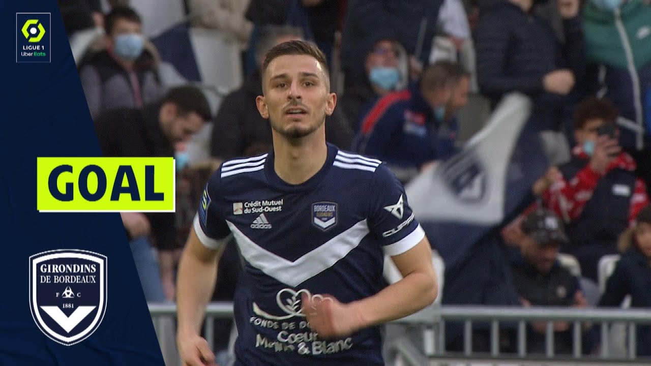 Goal Rémi OUDIN (22' - GdB) FC GIRONDINS DE BORDEAUX - AS MONACO (1-1) 21/22