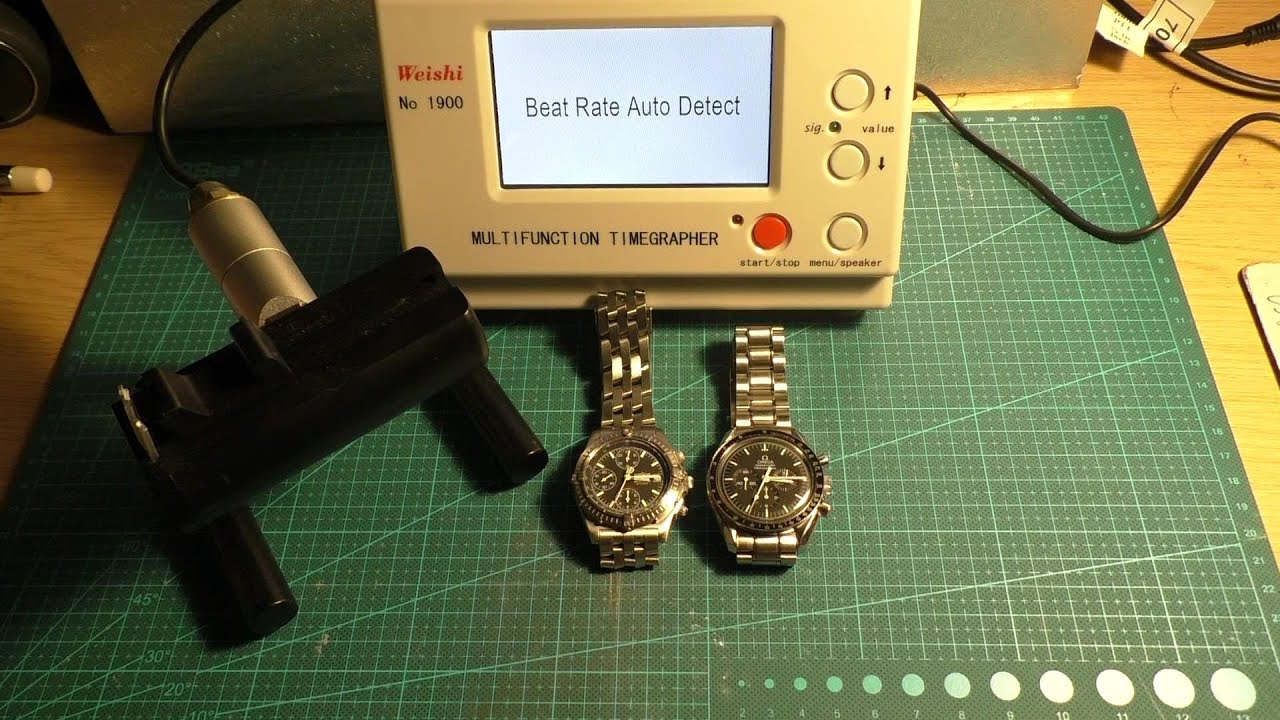 WeiShi 1900 Timegrapher, Omega Moonwatch & Breitling Blackbird