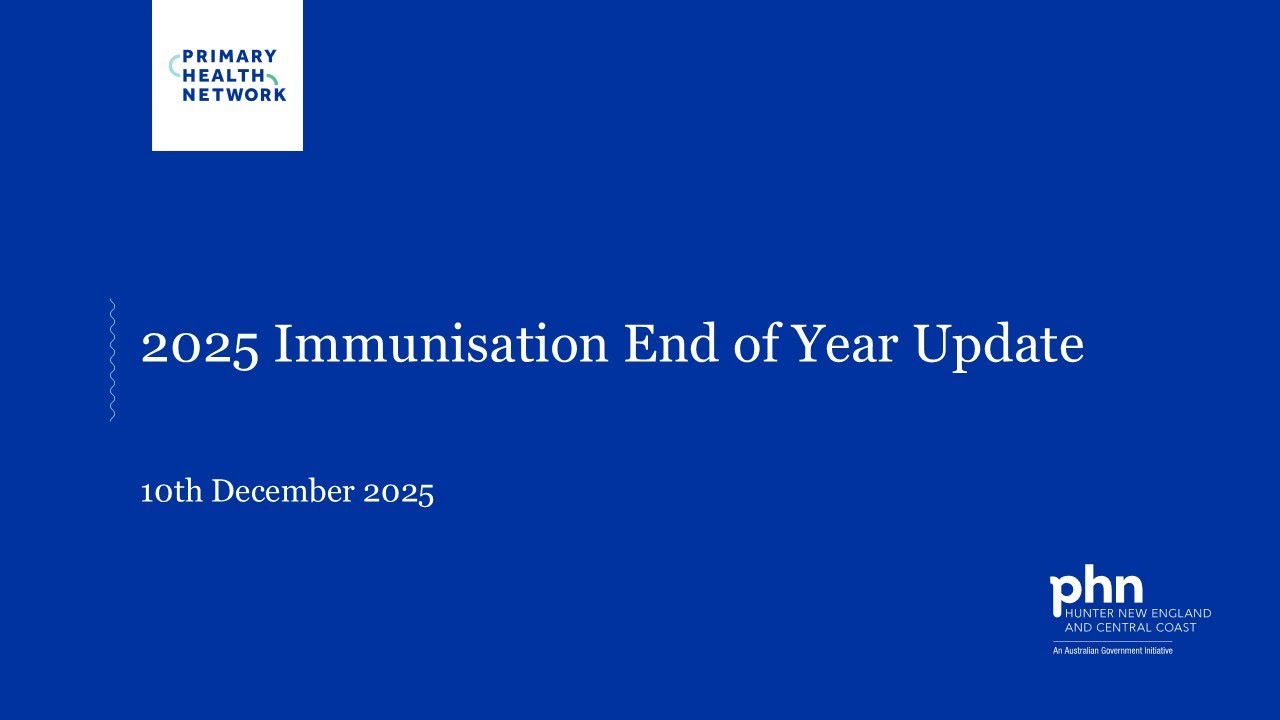 2025 Immunisation End of Year Update
