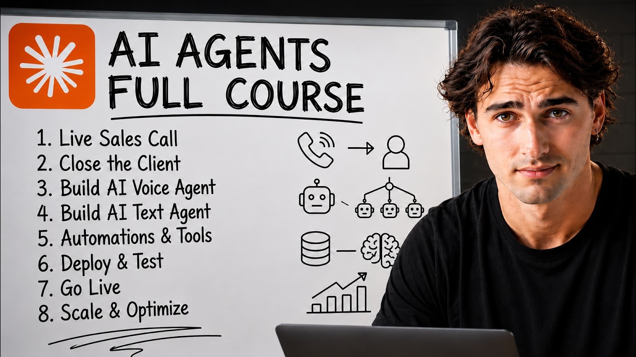 AI AGENTS FULL COURSE 8 HOURS: Build & Sell (2026)
