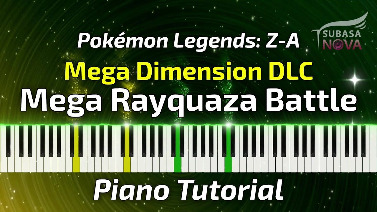 Mega Rayquaza Battle - Pokémon Legends Z-A: Mega Dimension DLC | Piano Tutorial & Sheet Music