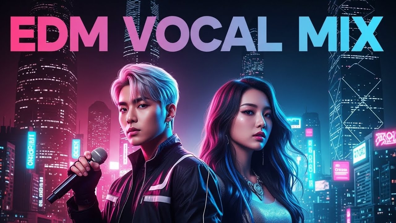 Future Pop EDM Vocal Compilation ⚡ Neon AI Music | 10 Min Mix