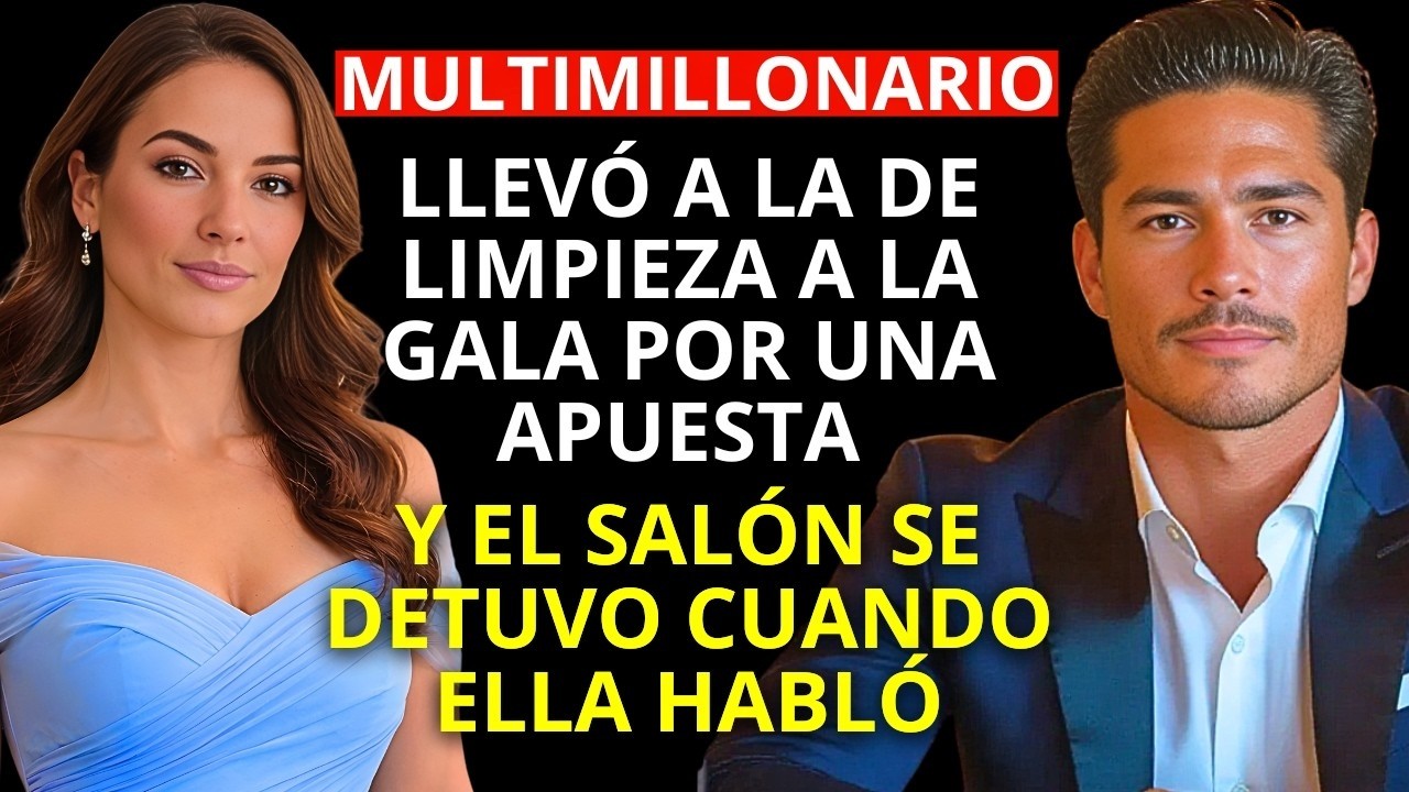 EL MULTIMILLONARIO LLEVÓ A LA DE LIMPIEZA A LA GALA POR UNA APUESTA — Y EL SALÓN SE DETUVO CUANDO...