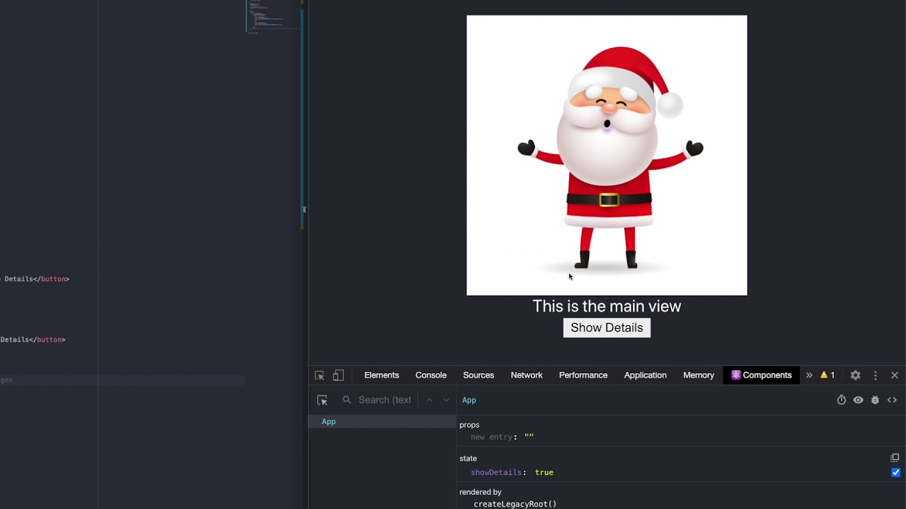 Rendering content based on React state