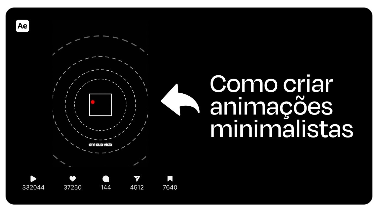 Como Fazer um vídeo MINIMALISTA com ANIMAÇÕES em Preto e Branco | After Effects