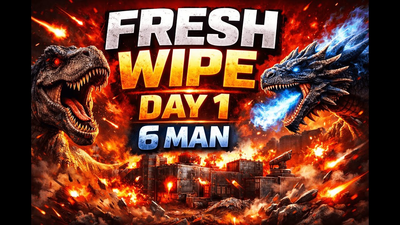 🔥 FRESH WIPE DAY! 6 MAN ELITE ARK – INSANE START 🔥
