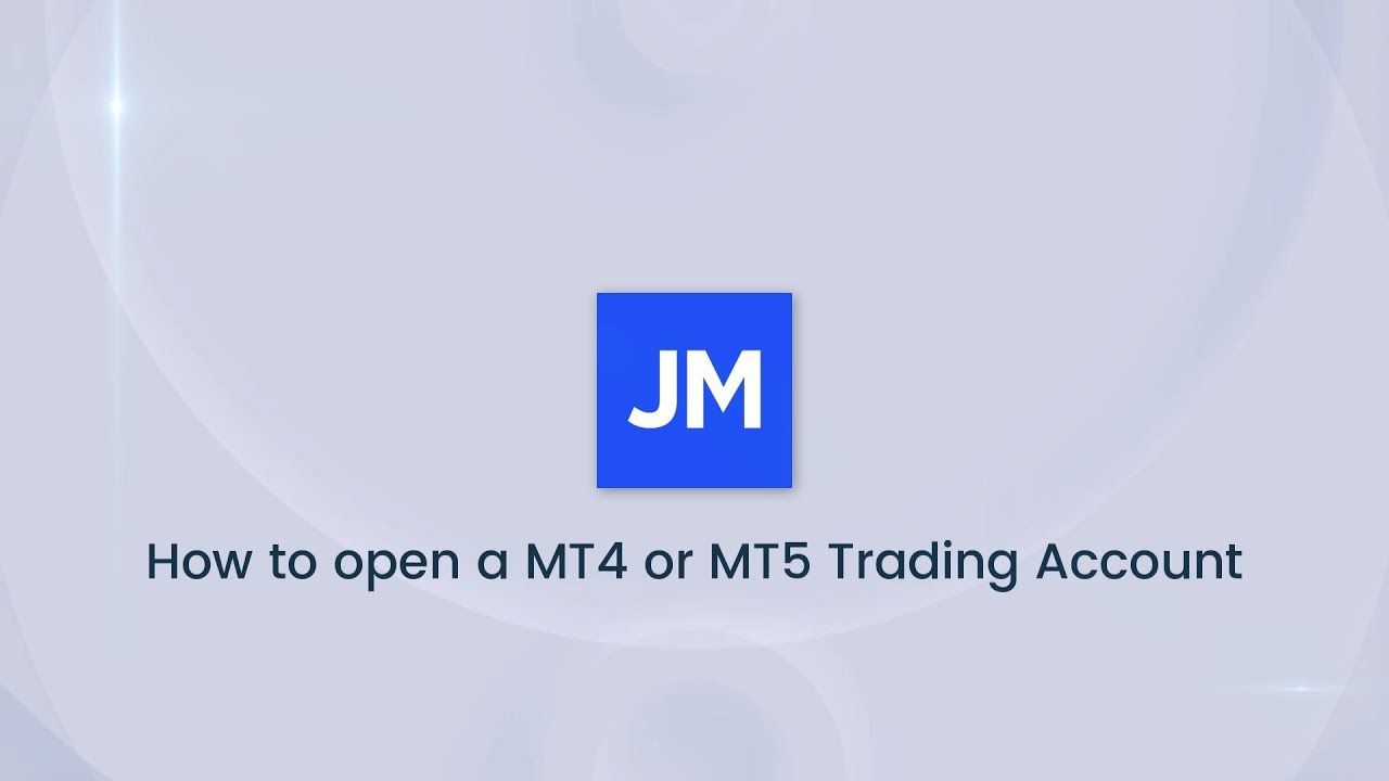 How to open a MT4 and MT5 trading accounts in JustMarkets