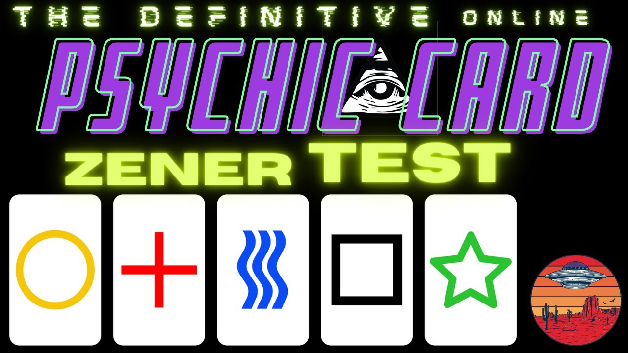 Are you PSYCHIC? The DEFINITIVE online ZENER/ESP CARD Test!