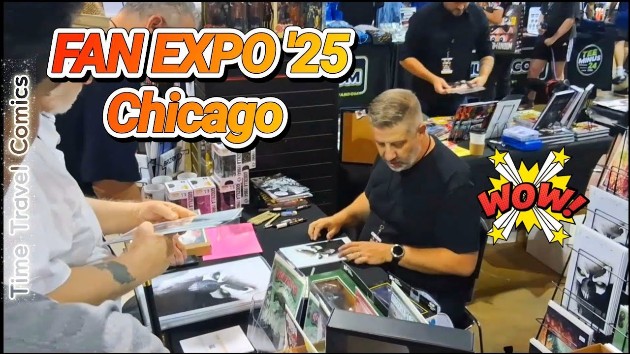 Fan Expo Chicago 2025! Поиски комиксов, Джефф Монк, Ли Бермехо, Майкл Голден