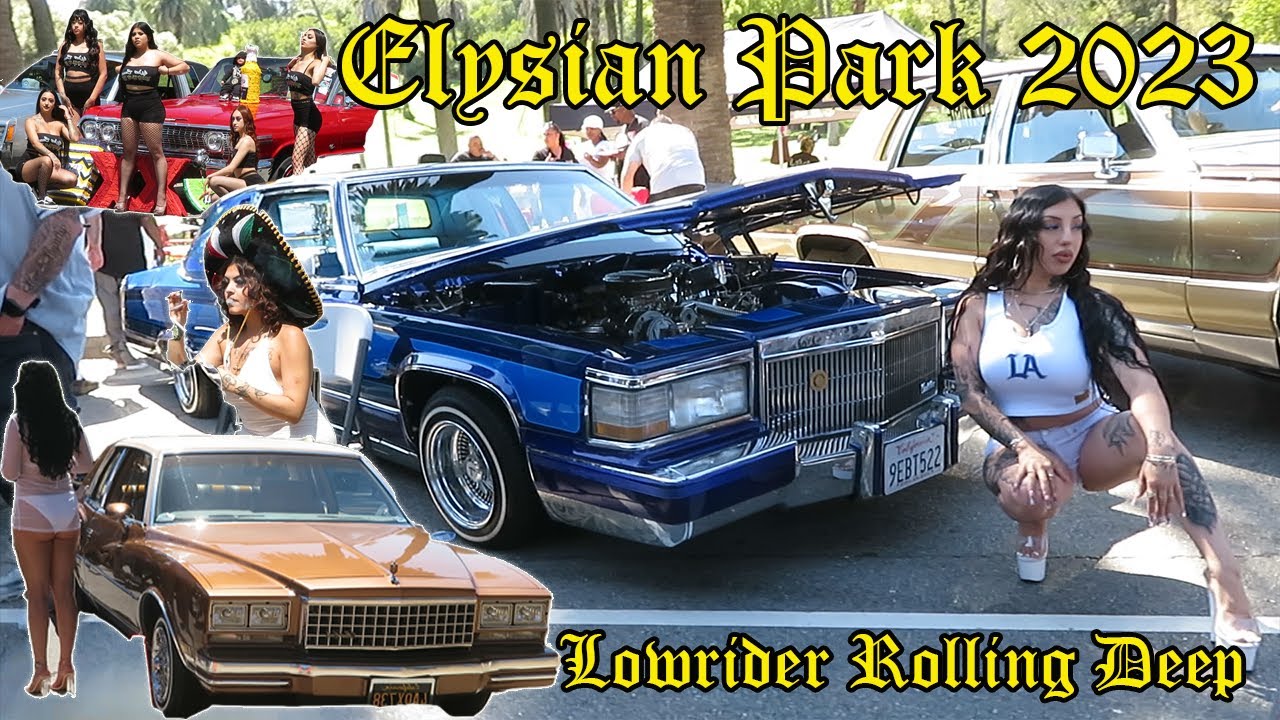 L.A. TIMES C.C. LOWRIDER CINCO DE MAYO CRUISE & TAKEOVER | ELYSIAN PARK 2023 | COPS SHUTDOWN