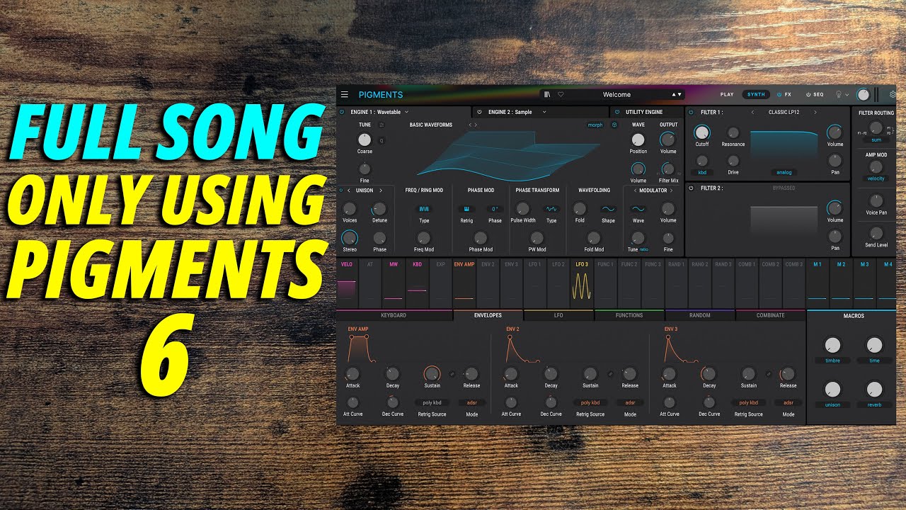 I Made a Full Song Only Using Pigments 6!