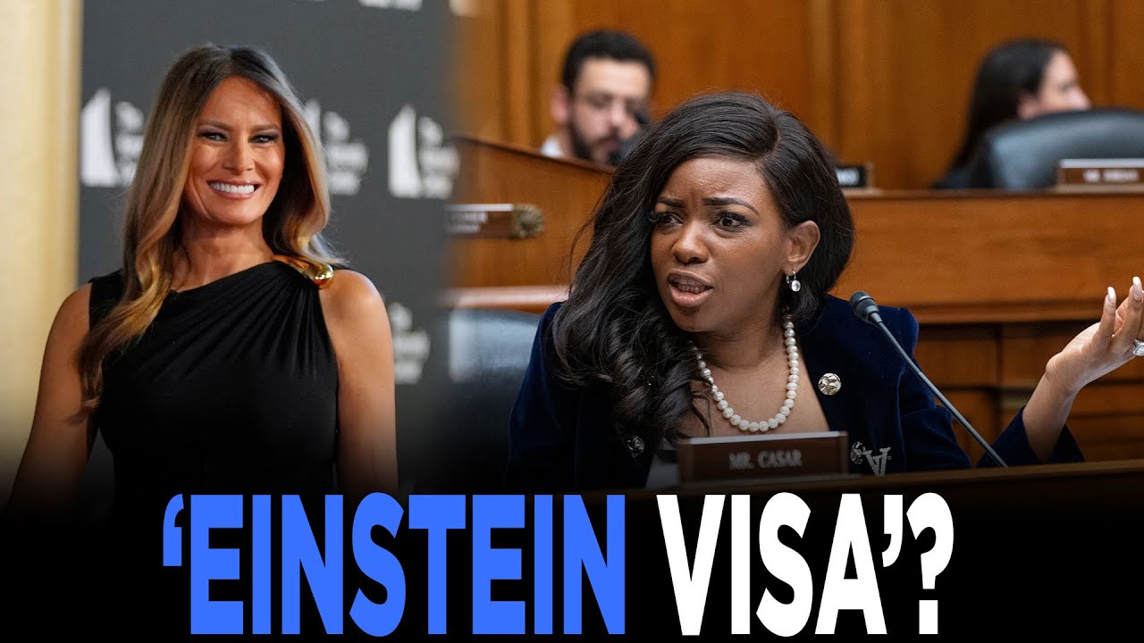 Rep. Crockett QUESTIONS Melania Trump's 'Einstein Visa' Amid Trump Immigration Crackdown | TRENDING