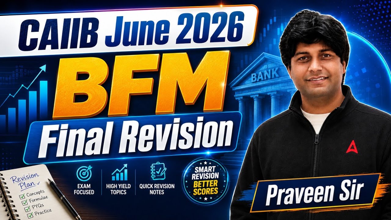 CAIIB BFM Final Revision | BFM Marathon June 2026 | BFM Marathon | CAIIB Marathon June 2026