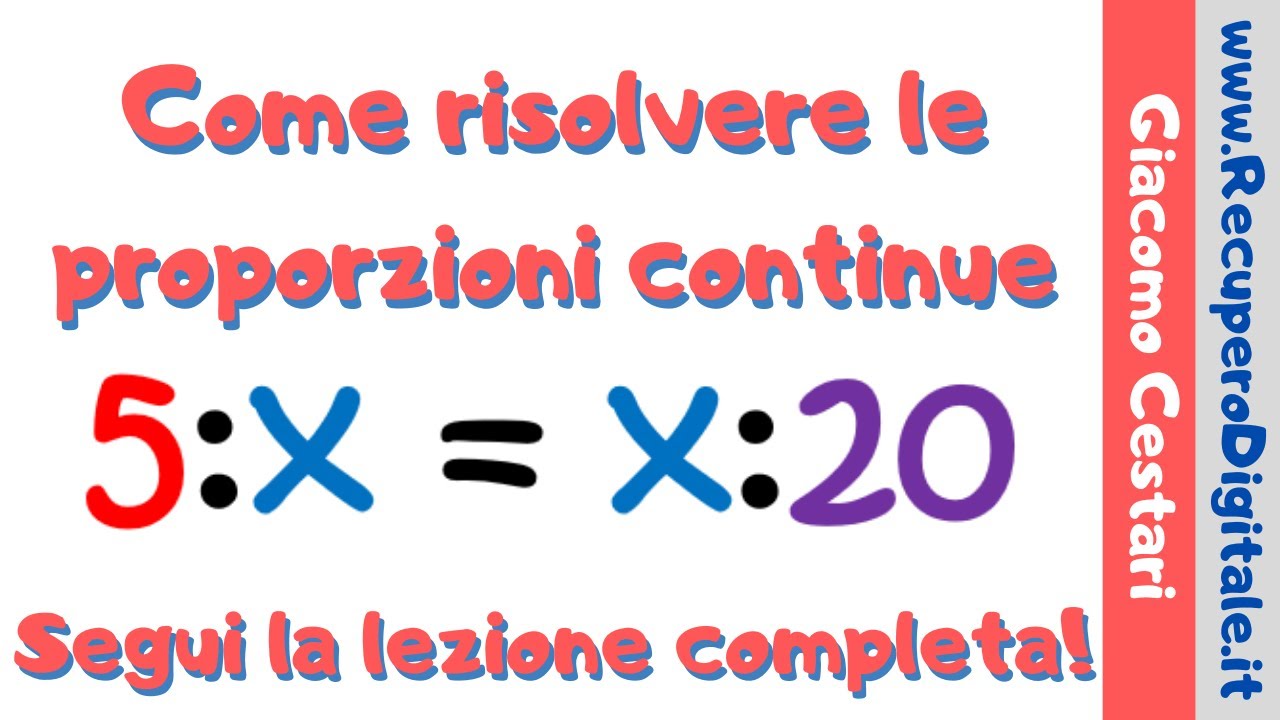 11 calcolo del medio proporzionale