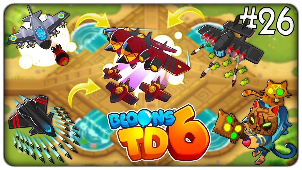 PROVIAMO I POTERI MAGICI DI EZILI E CREIAMO L'AEREO DA GUERRA CHE DISTRUGGE TUTTO | Bloons TD6 ep.26