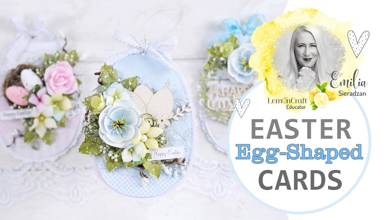 Easter Egg Shaped Card Ideas to Make, Step by step