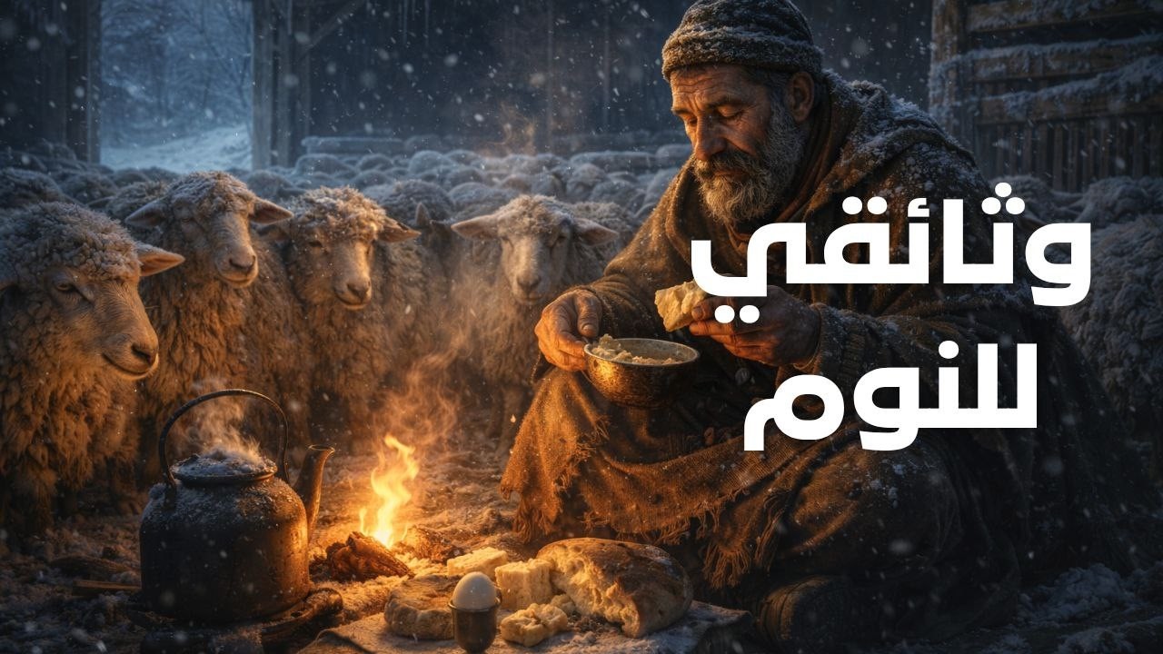 ❄️ كيف نام الراعي عندما تجمدت حظيرة أغنامه؟ | قصة نوم هادئة في عاصفة ثلجية