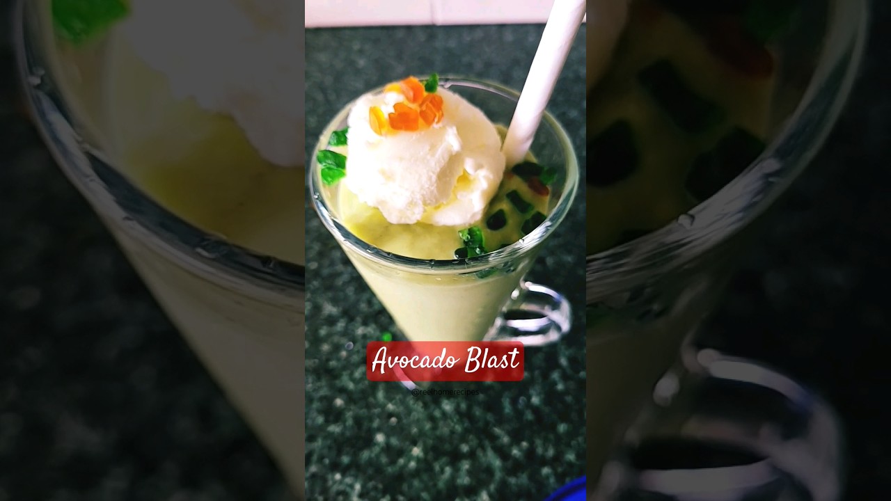 AVOCADO BLAST | REAL SMOOTHIE #shortsfeed #shortvideo #shorts #avocado #smoothie