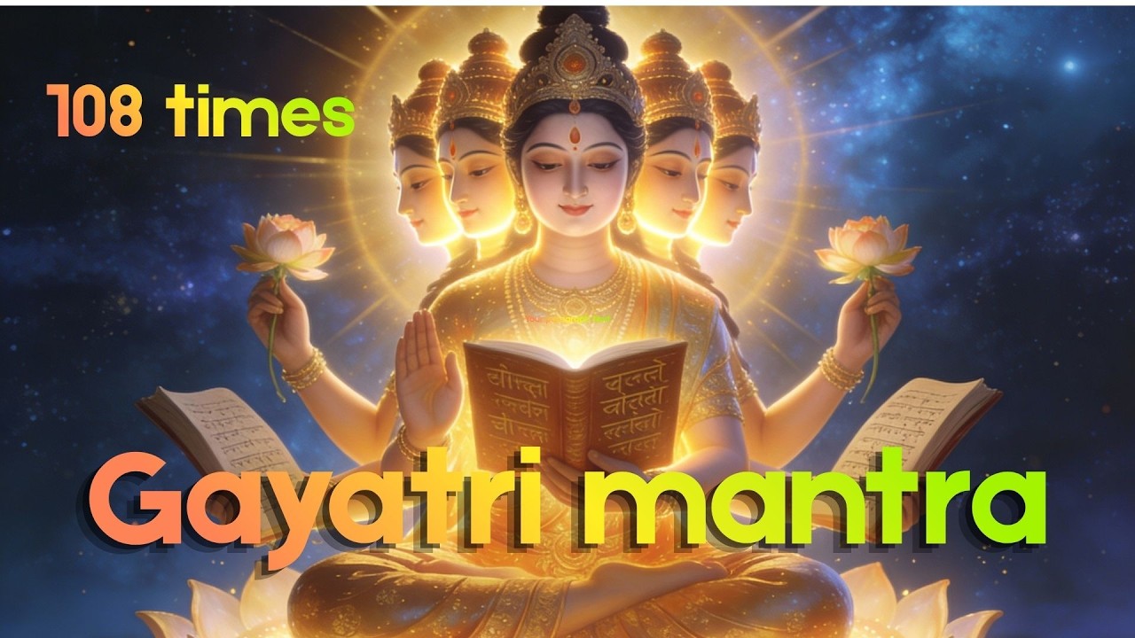 Gayatri Mantra | ॐ भूर् भुवः स्वः | Powerful Vedic Mantra chant - 108 times for Peace & Healing