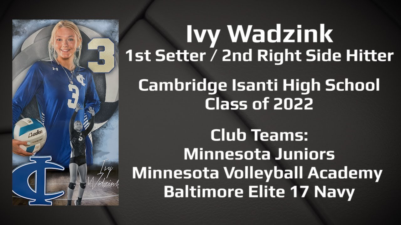 Ivy Wadzink Volleyball Highlight Film Recruiting Tape