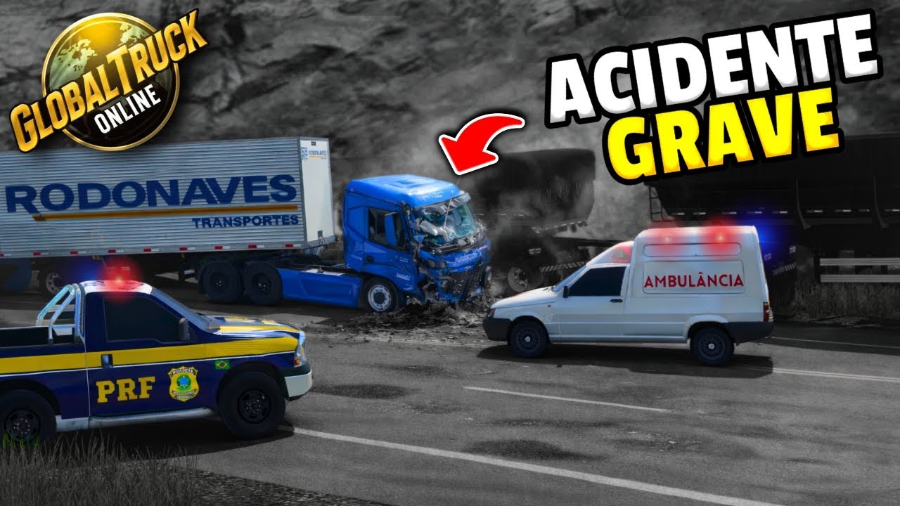 VLOG! Meu amigo sofreu um grave acidente no Global Truck online