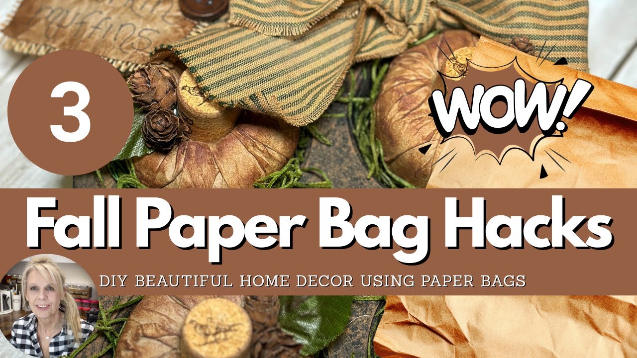 Turn Paper Bags Into Stunning Fall Home Decor DIYs | Budget Friendly