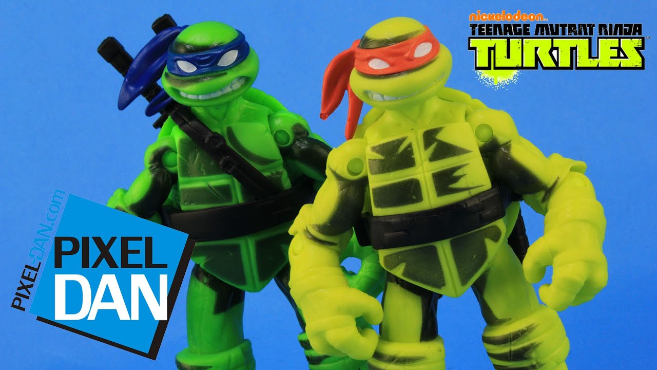 Shadow Ninja Color Change Leo & Mikey Teenage Mutant Ninja Turtles Figures Video Review