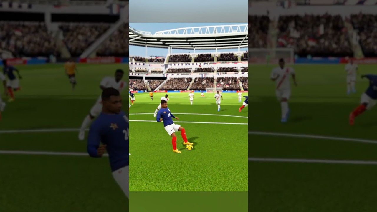 Mbapp&eacute; Amazing Skill Goal 🔥😱 France Vs Peru in dls 25 #dls25 #mbappe #football #shorts #fc25
