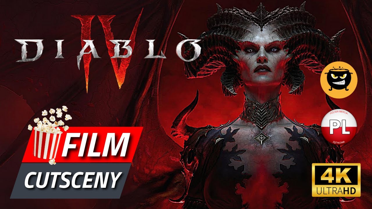Diablo IV PL | Cały Film | Wszystkie Cutscenki / Cutsceny | Filmowe Przerywniki Do Fabuły (2023)