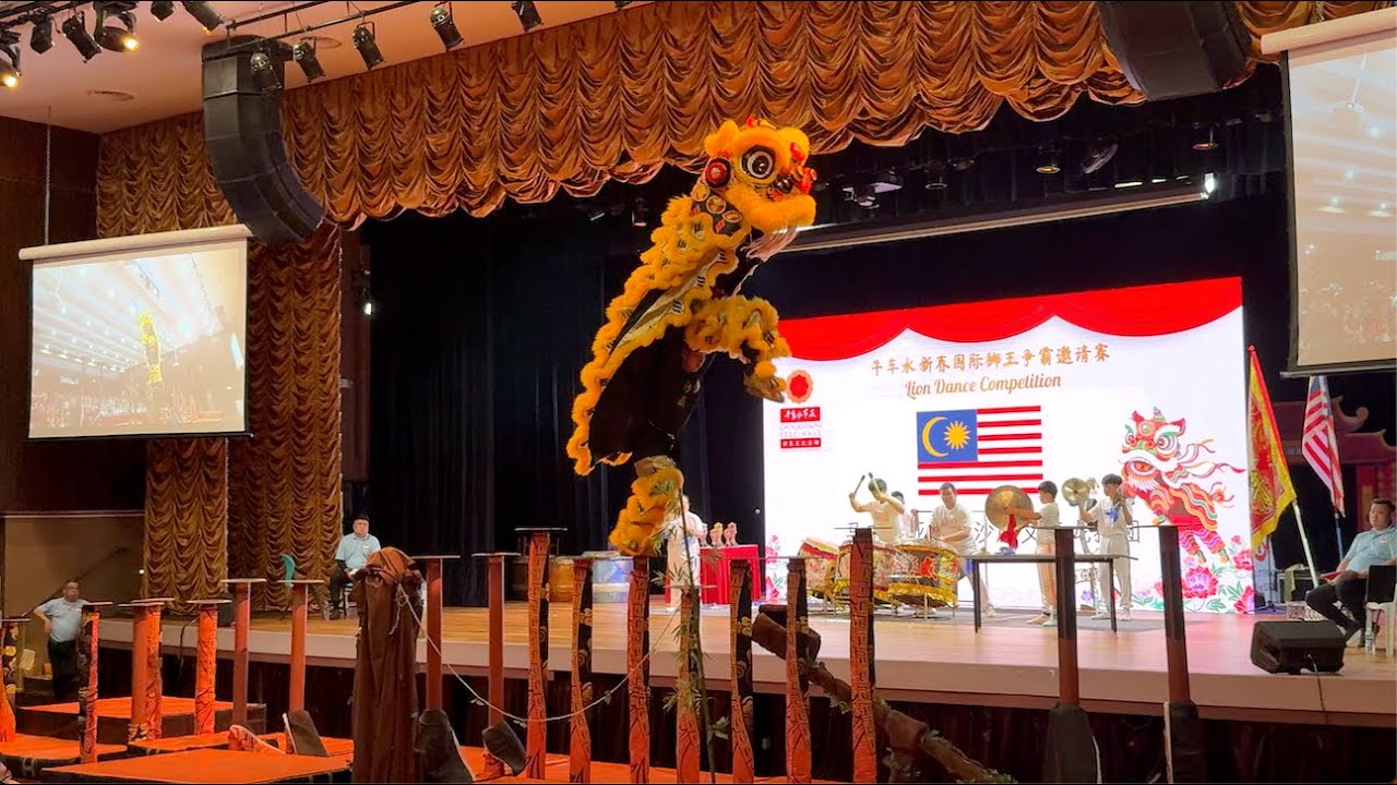 [4K]  Team Malaysia-马来西亚柔佛沙威 文青龙狮团 at SG Chinatown Lion Dance Competition on 7 Feb 2026