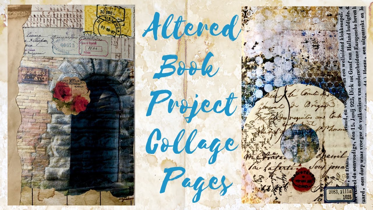 Altered Book Project ~ Collage Pages