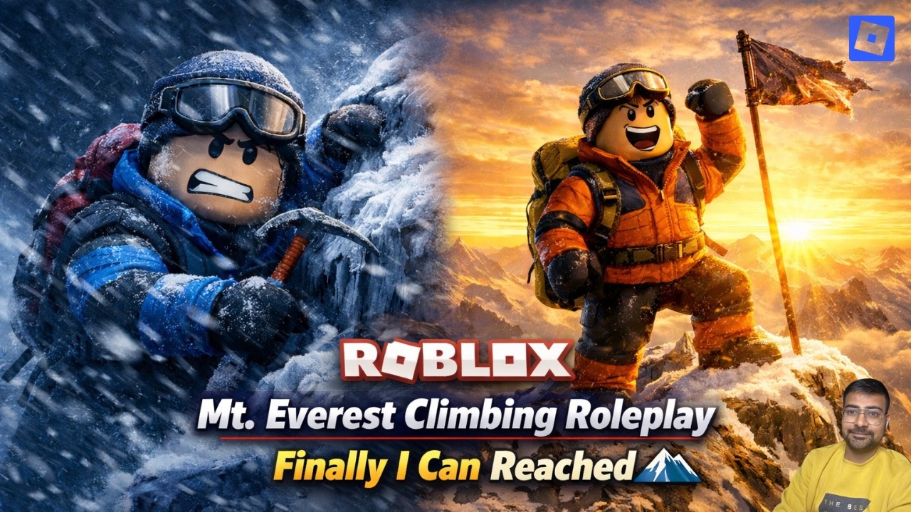 I Finally Reached Mount Everest Summit in Roblox 😱 | Extreme Climbing Roleplay @GamingYashSaini