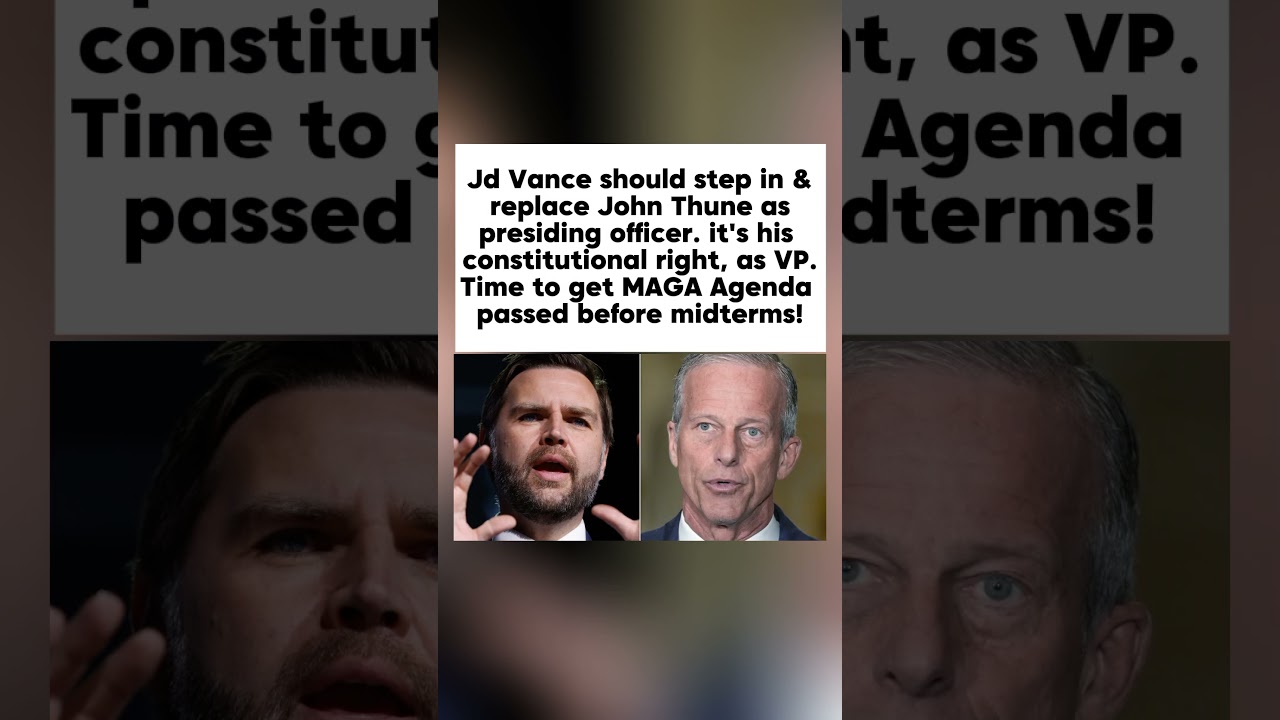 Jd Vance vs John Thune!  Senate leadership debate explodes! 🇺🇲