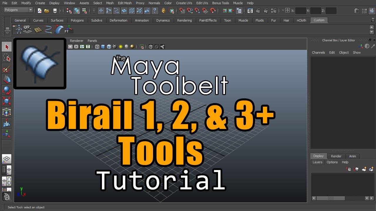 The Maya Toolbelt - Birail 1, 2, and 3+ Tools