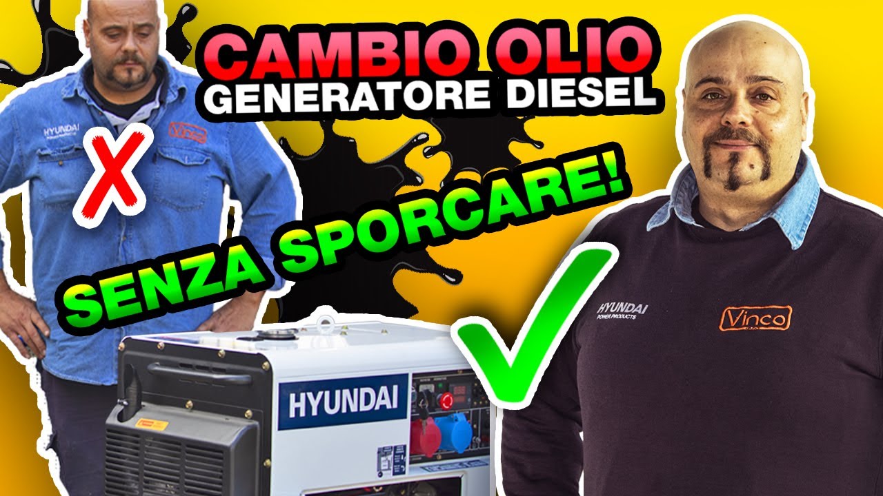 CAMBIO OLIO e FILTRO IN 5 MINUTI generatore diesel