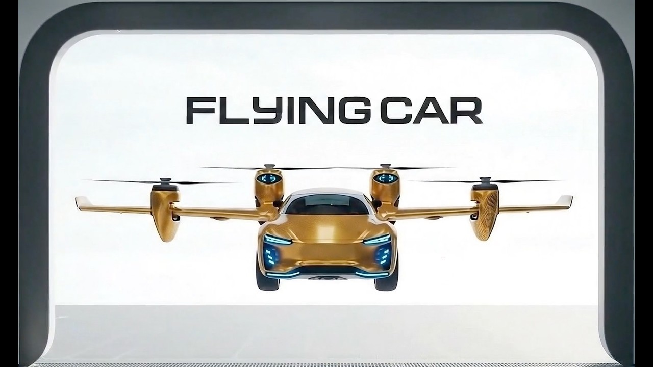 a High-Tech Flying Car Production Workshop