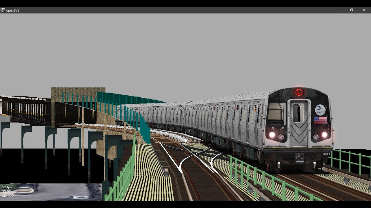 OpenBVE NYC Subway: R143 Testing on the (L) Line (3-16/2024)