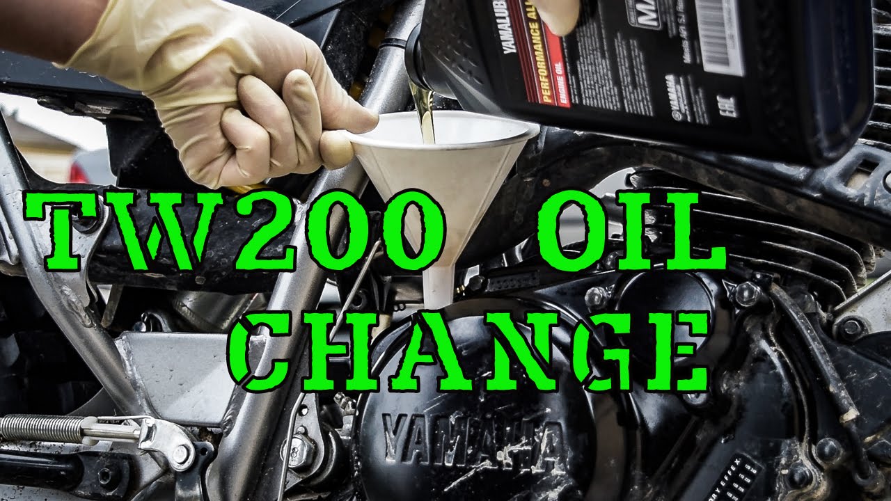 how to change oil on a YAMAHA TW200