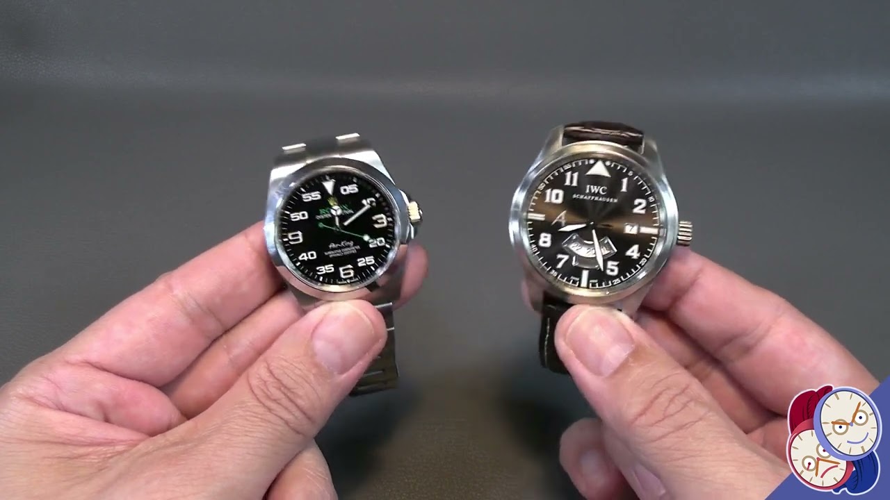 A quick comparison of two luxury flieger watches, IWC and Rolex