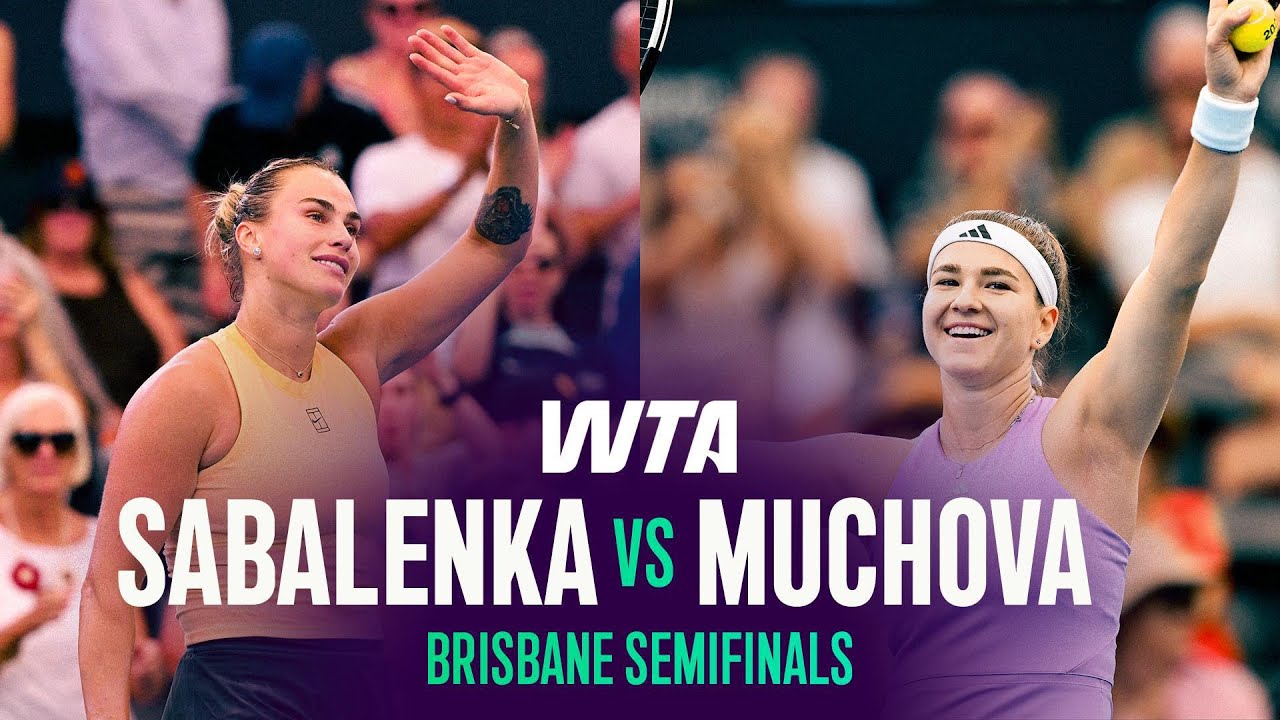 Aryna Sabalenka vs. Karolina Muchova | 2026 Brisbane Semifinals | WTA Match Highlights