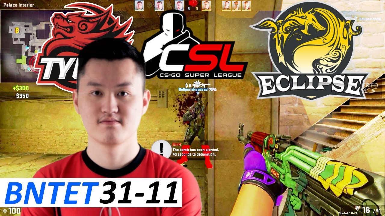 BnTeT 31-11 POV / TyLoo vs Eclipse / Mirage / CS:GO Super League 2017 - Spring