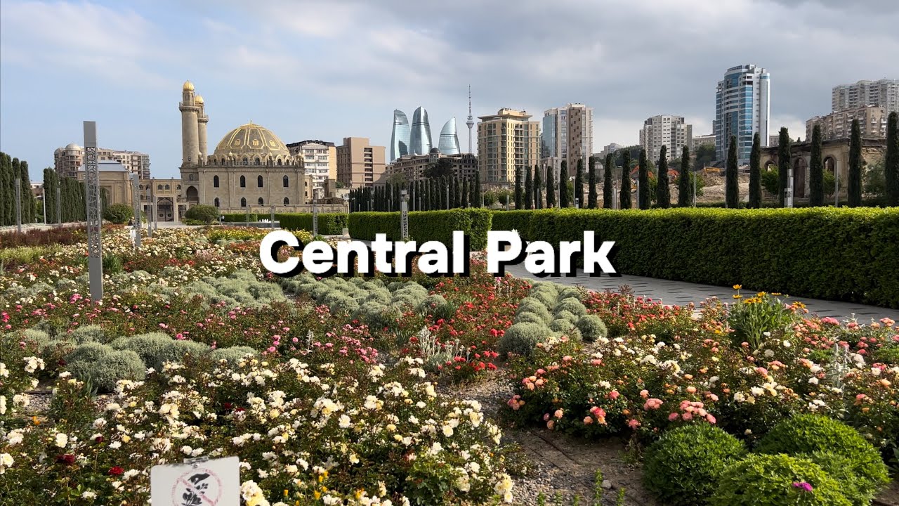 Walking in Central Park || Baku, Azerbaijan