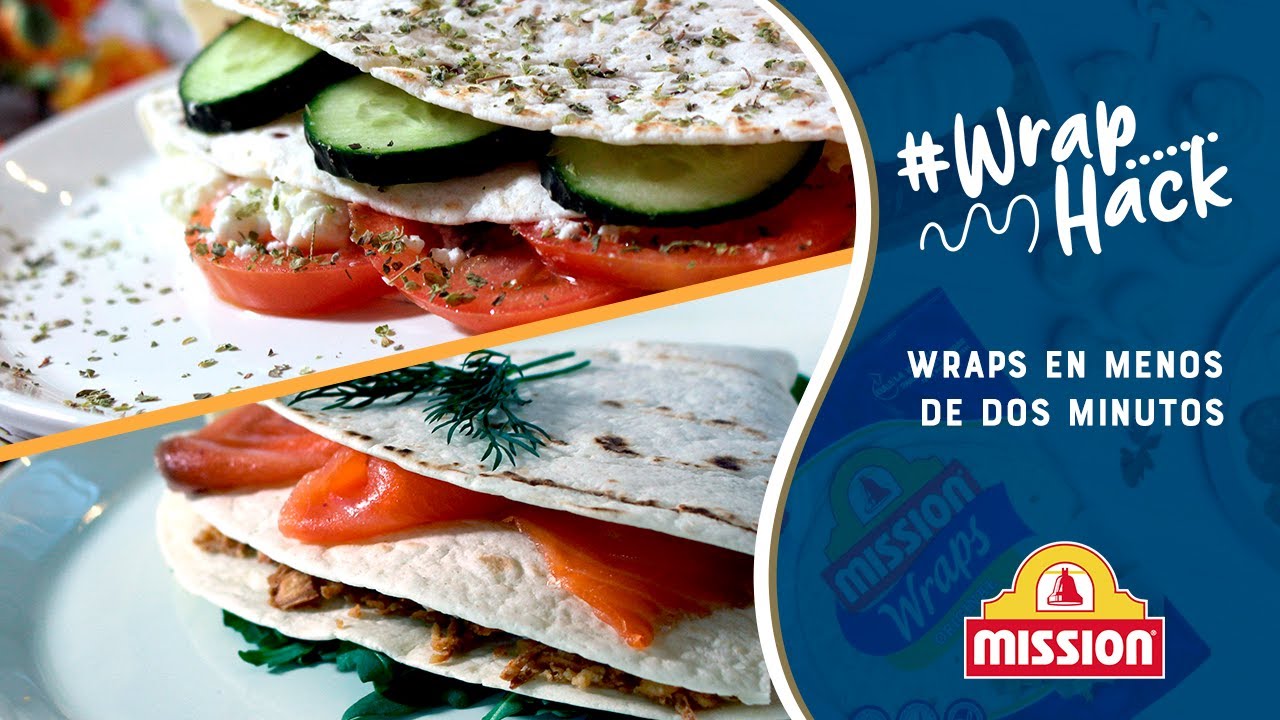 Recopilatorio de wraps rápidos para hacer en dos minutos
